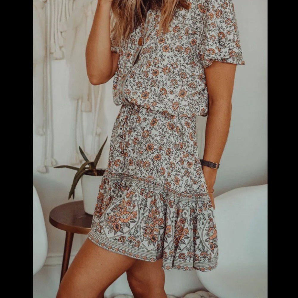 Spell Jasmine Flutter Sleeve Play Dress